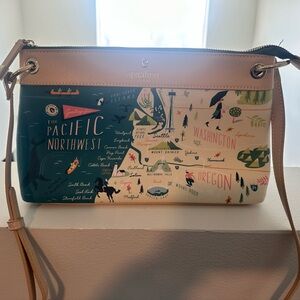 Spartina 449 Pacific Northwest Crossbody Bag - Blue and Tan